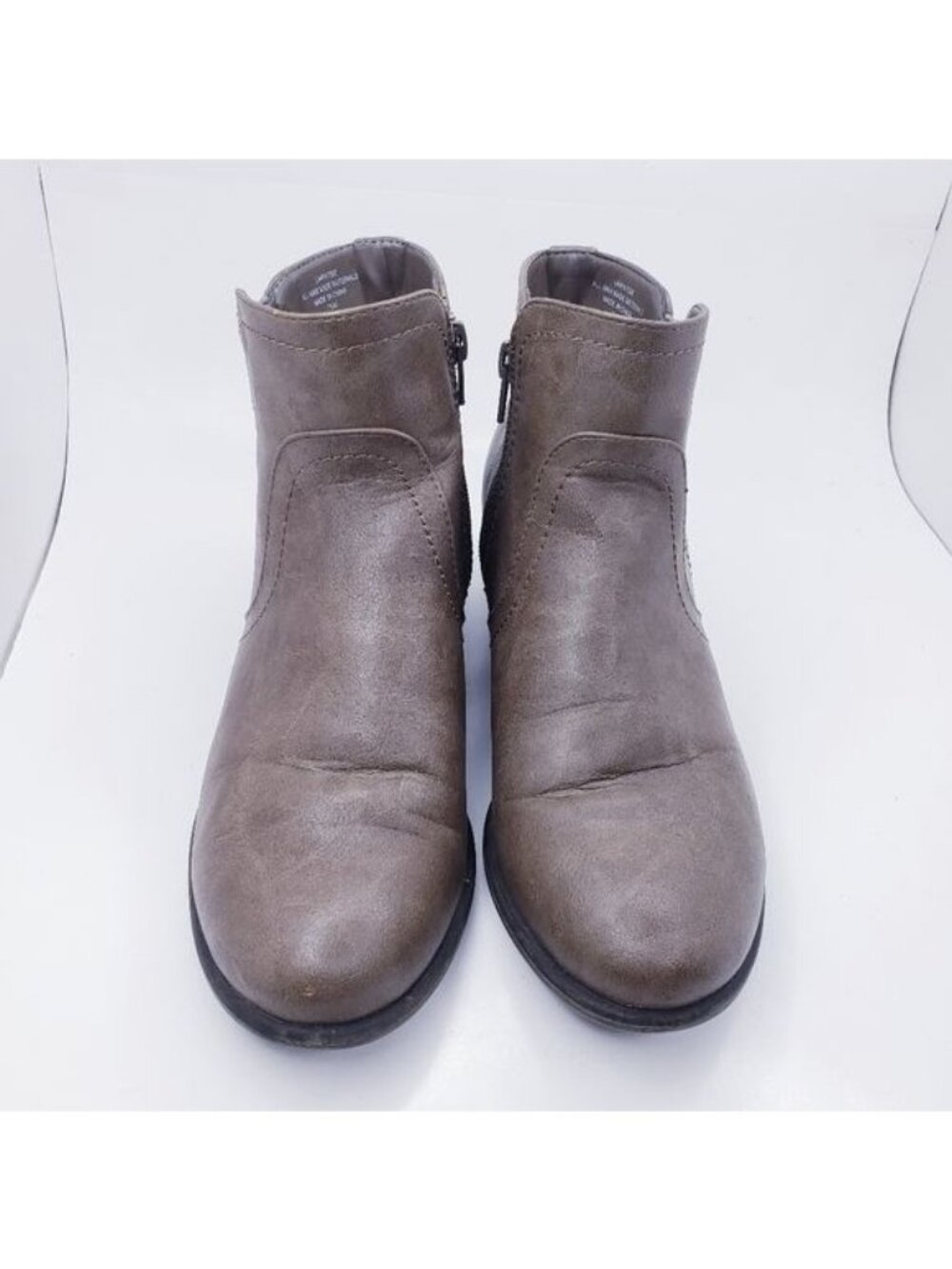Unisa Unpatsie Brown Faux Leather Zip Up Ankle Booties Women's Size 7.5 - Picture 7 of 13